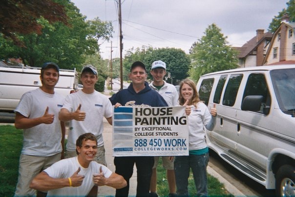 IA, Davenport _ Interns with Client Excited to Paint